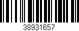 Código de barras (EAN, GTIN, SKU, ISBN): '38931657'
