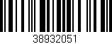 Código de barras (EAN, GTIN, SKU, ISBN): '38932051'