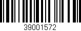 Código de barras (EAN, GTIN, SKU, ISBN): '39001572'