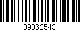 Código de barras (EAN, GTIN, SKU, ISBN): '39062543'
