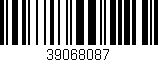 Código de barras (EAN, GTIN, SKU, ISBN): '39068087'