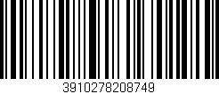 Código de barras (EAN, GTIN, SKU, ISBN): '3910278208749'