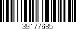 Código de barras (EAN, GTIN, SKU, ISBN): '39177685'