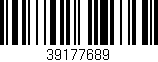 Código de barras (EAN, GTIN, SKU, ISBN): '39177689'