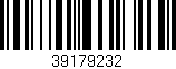 Código de barras (EAN, GTIN, SKU, ISBN): '39179232'