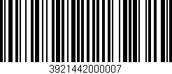Código de barras (EAN, GTIN, SKU, ISBN): '3921442000007'