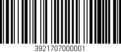 Código de barras (EAN, GTIN, SKU, ISBN): '3921707000001'
