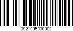 Código de barras (EAN, GTIN, SKU, ISBN): '3921935000002'