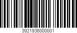 Código de barras (EAN, GTIN, SKU, ISBN): '3921936000001'