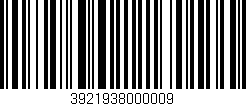 Código de barras (EAN, GTIN, SKU, ISBN): '3921938000009'