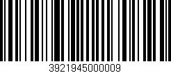 Código de barras (EAN, GTIN, SKU, ISBN): '3921945000009'