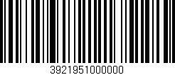Código de barras (EAN, GTIN, SKU, ISBN): '3921951000000'
