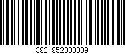 Código de barras (EAN, GTIN, SKU, ISBN): '3921952000009'