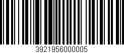 Código de barras (EAN, GTIN, SKU, ISBN): '3921956000005'