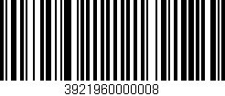 Código de barras (EAN, GTIN, SKU, ISBN): '3921960000008'