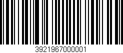 Código de barras (EAN, GTIN, SKU, ISBN): '3921967000001'