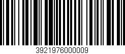 Código de barras (EAN, GTIN, SKU, ISBN): '3921976000009'