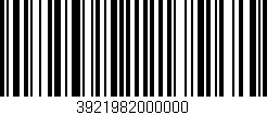Código de barras (EAN, GTIN, SKU, ISBN): '3921982000000'