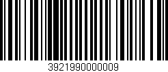 Código de barras (EAN, GTIN, SKU, ISBN): '3921990000009'