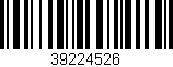 Código de barras (EAN, GTIN, SKU, ISBN): '39224526'