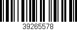 Código de barras (EAN, GTIN, SKU, ISBN): '39265578'