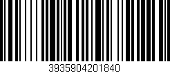 Código de barras (EAN, GTIN, SKU, ISBN): '3935904201840'