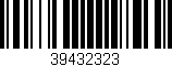 Código de barras (EAN, GTIN, SKU, ISBN): '39432323'