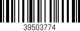 Código de barras (EAN, GTIN, SKU, ISBN): '39503774'