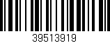 Código de barras (EAN, GTIN, SKU, ISBN): '39513919'