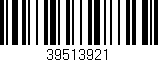 Código de barras (EAN, GTIN, SKU, ISBN): '39513921'