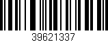 Código de barras (EAN, GTIN, SKU, ISBN): '39621337'