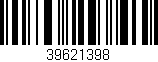 Código de barras (EAN, GTIN, SKU, ISBN): '39621398'
