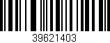 Código de barras (EAN, GTIN, SKU, ISBN): '39621403'