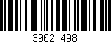 Código de barras (EAN, GTIN, SKU, ISBN): '39621498'