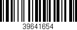 Código de barras (EAN, GTIN, SKU, ISBN): '39641654'