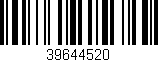 Código de barras (EAN, GTIN, SKU, ISBN): '39644520'