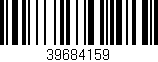 Código de barras (EAN, GTIN, SKU, ISBN): '39684159'