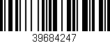 Código de barras (EAN, GTIN, SKU, ISBN): '39684247'