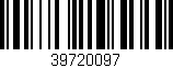 Código de barras (EAN, GTIN, SKU, ISBN): '39720097'