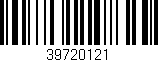 Código de barras (EAN, GTIN, SKU, ISBN): '39720121'