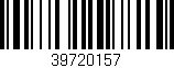 Código de barras (EAN, GTIN, SKU, ISBN): '39720157'