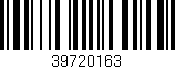 Código de barras (EAN, GTIN, SKU, ISBN): '39720163'