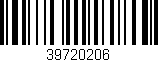 Código de barras (EAN, GTIN, SKU, ISBN): '39720206'