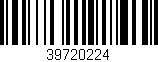 Código de barras (EAN, GTIN, SKU, ISBN): '39720224'