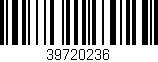 Código de barras (EAN, GTIN, SKU, ISBN): '39720236'