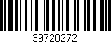 Código de barras (EAN, GTIN, SKU, ISBN): '39720272'