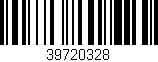 Código de barras (EAN, GTIN, SKU, ISBN): '39720328'