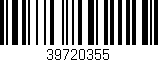 Código de barras (EAN, GTIN, SKU, ISBN): '39720355'