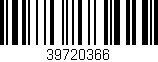 Código de barras (EAN, GTIN, SKU, ISBN): '39720366'