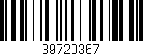 Código de barras (EAN, GTIN, SKU, ISBN): '39720367'